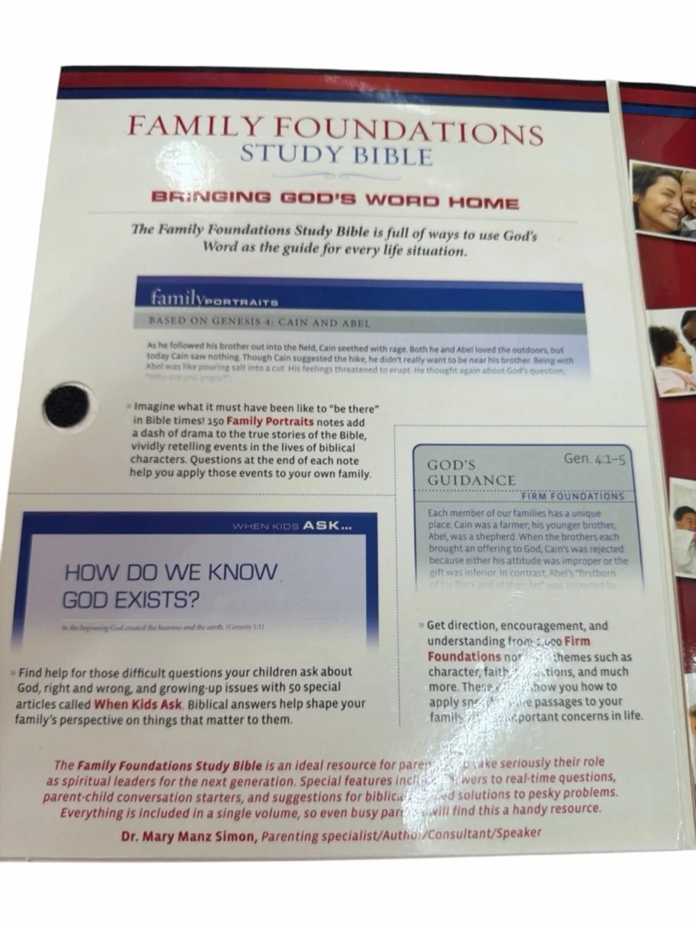 Family Foundations Study Bible New King James Version Black Bonded Leather - Picture 5 of 8